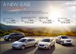 2012 Buick Lease Specials at Crotty Chevrolet Buick
